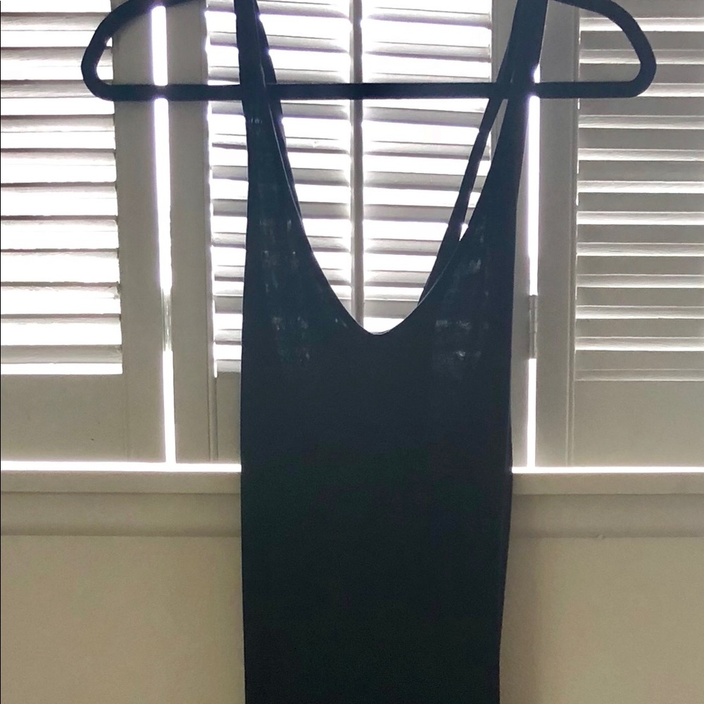 Rag and bone maxi with side slit, cris cross back